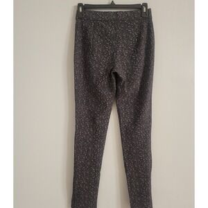 Theory Size 0 Black White Adbelle K Knit Twill Pull On Pant Women